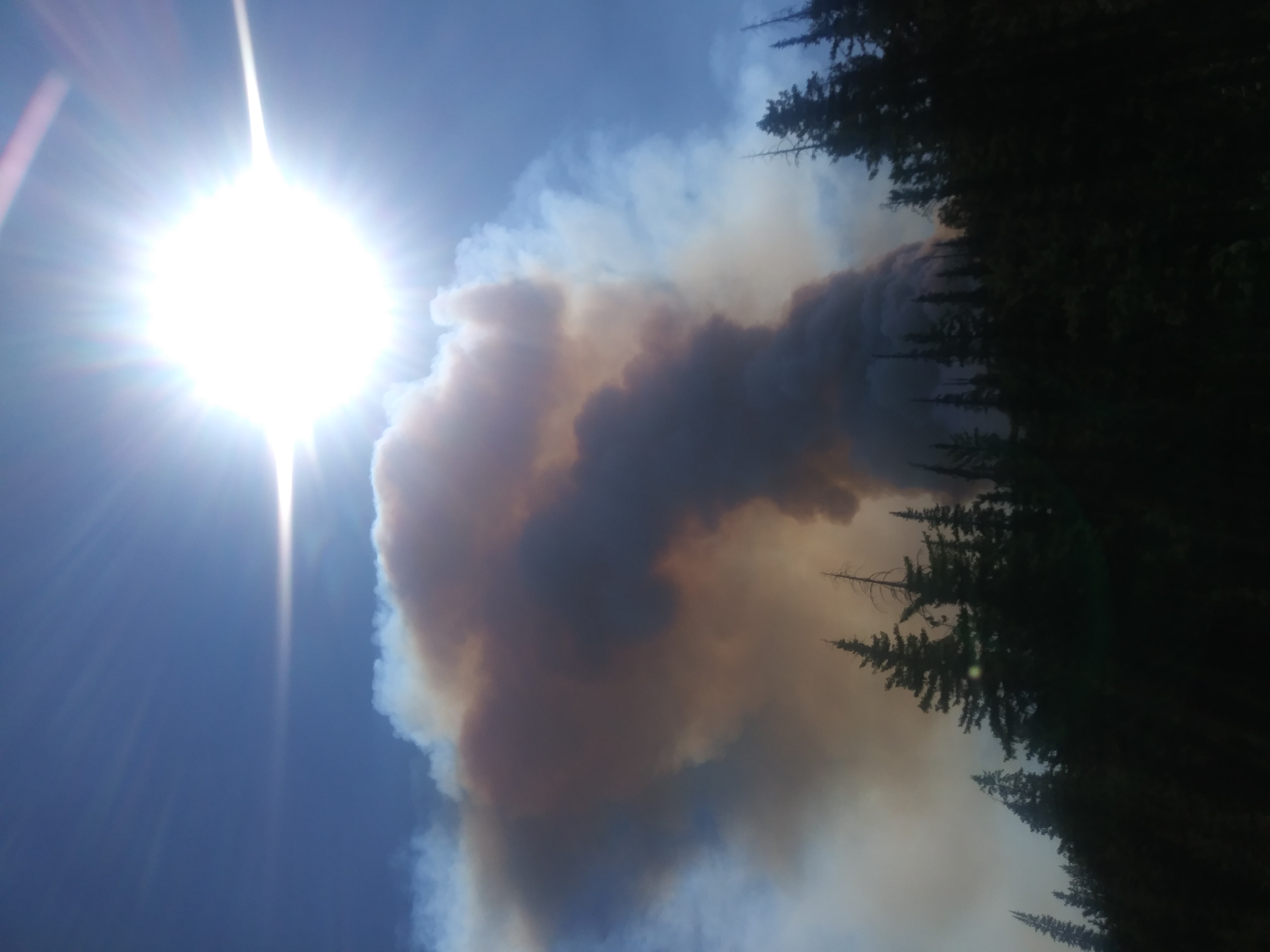 Varden Creek fire around 11:00am.